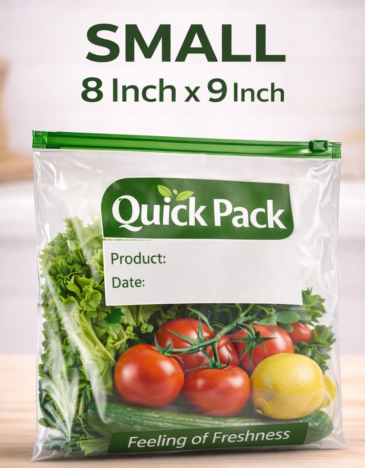 Quick Pack Zip Bag Small Single Piece