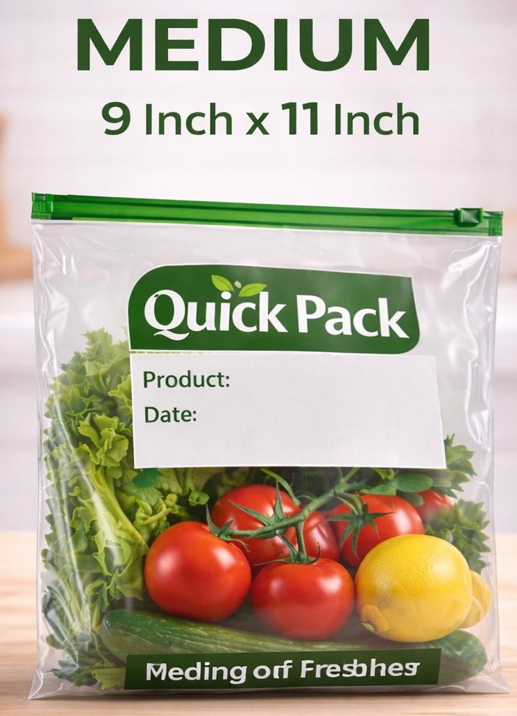 Quick Pack Zip Bag Medium Single Piece
