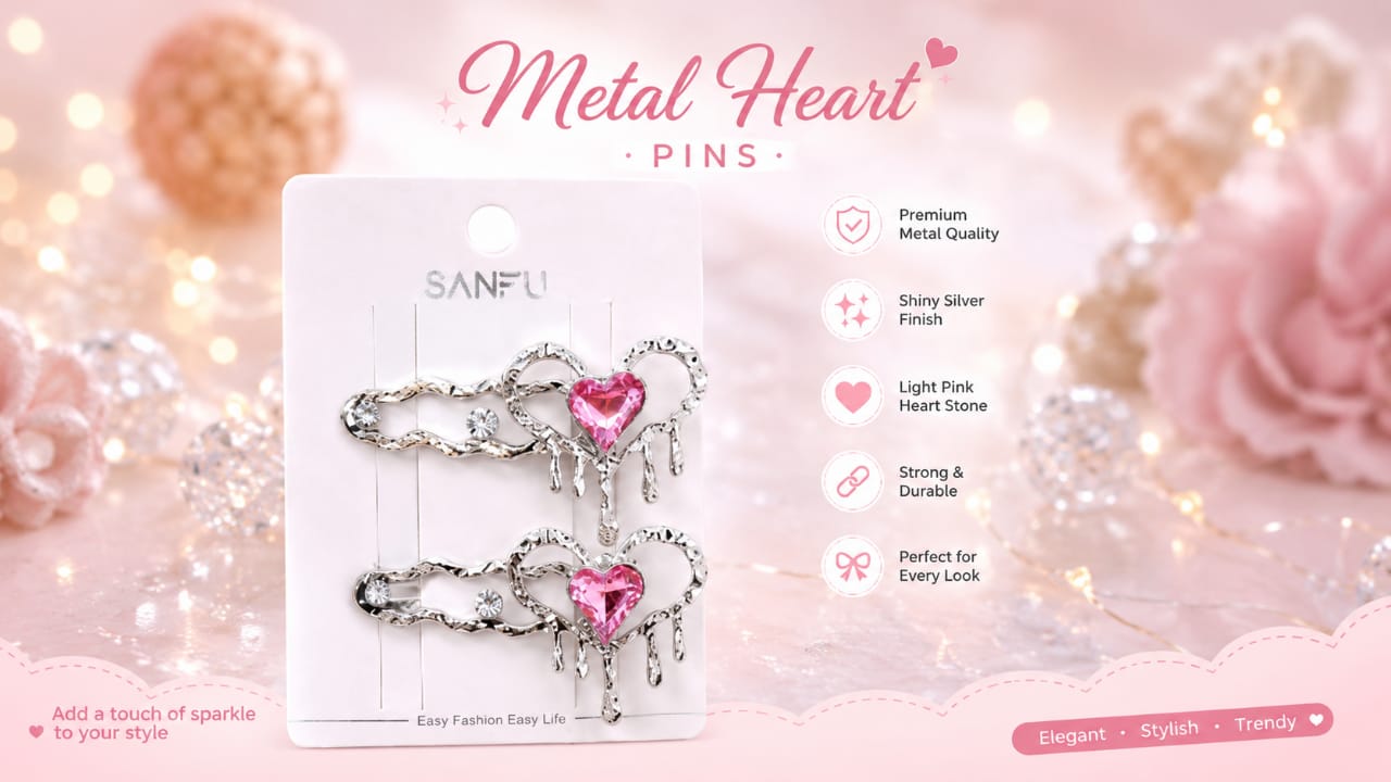 Imported metal pins pair